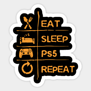 eat sleep gaming 2021 Sticker